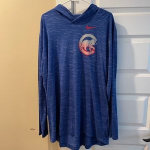 Cubs long sleeve hooded shirt
